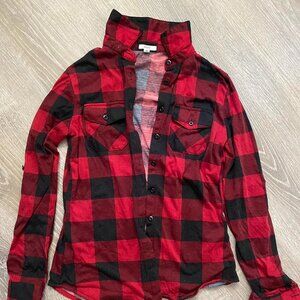 Red Plaid Checkered Flannel